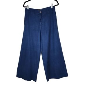 Baldwin Kansas City Blue Chloe Wide Leg Linen Blend Pants Size 29